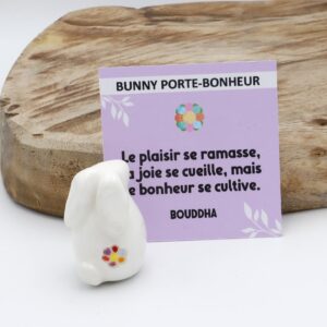 Bunny Porte-bonheur - Fleur multicolore