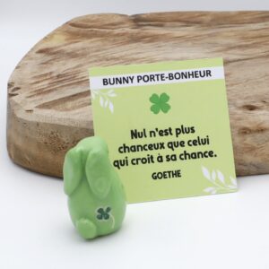 Bunny Porte-bonheur - Trèfle à quatre feuilles