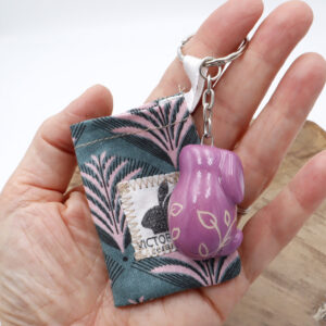 Porte-clés Bunny violet Victoria Céramique