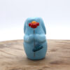 Lapin décoratif en céramique avec une fleur Victoria Céramique